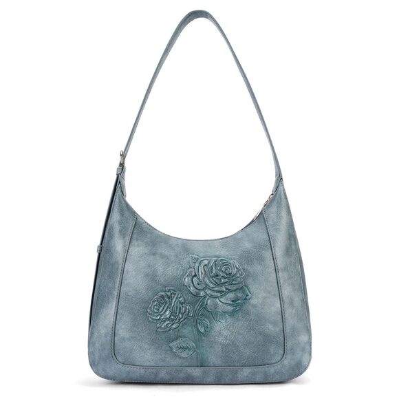 Handbags - 8226 Shoulder Bag , Vegan Leather Hobo Purse Trendy Small Handbag Top